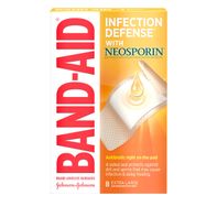 BAND-AID Bandages with Neosporin Antibiotic, Extra Large, 8 ct