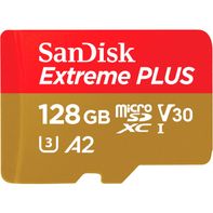 SanDisk Extreme PLUS 128GB microSDXC UHS-I Memory Card