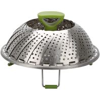 GoodCook® Touch® Steamer Basket - Chrome/Green