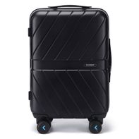 Bagsmart Polycarbonate Rolling Daren Carry-On Suitcase, 21-3/4 x 14 x 8-3/4 in - Black