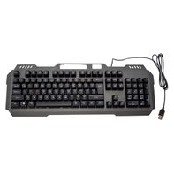 TITAN Wired LED Metal Gaming Keyboard, Large