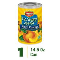 Del Monte No Sugar Added Yellow Cling Sliced Peaches, Canned Fruit