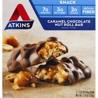 Atkins Caramel Chocolate Nut Roll Snack Protein Bar