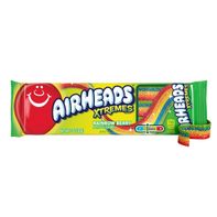 Airheads Xtremes Belts Rainbow Berry Chewy Candy Package