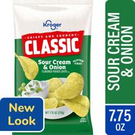 Kroger Potato Chips, Sour Cream & Onion