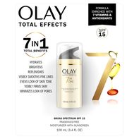 Olay Total Effects Anti-Aging Face Moisturizer with SPF 15, Fragrance-Free