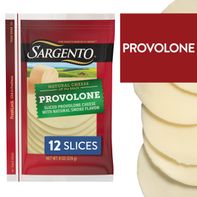 Sargento Natural Provolone with Natural Smoke Flavor Sliced Cheese, 12 Slices