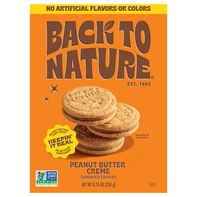 Back to Nature Peanut Butter Creme Sandwich Cookies