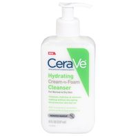 CeraVe Cleanser, Hydrating, Cream-to-Foam, Removes Makeup