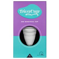 DivaCup Model 2 Reusable Heavy Flow Menstrual Cup with Carrying Case