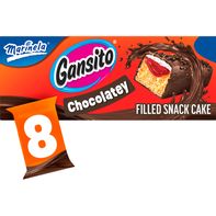 Marinela Gansito, 8 ct, Chocolatey, Filled Snack Cake, Snack Cakes, 14.08 oz