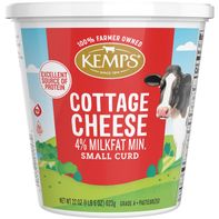 Kemps 4% Cottage Cheese, Small Curd