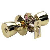 Master Lock Polished Brass Tpcr103 Tulip Keyed Privacy Entry Lock