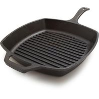 Lodge Cast Iron Grill Pan, Cast Iron, Seasoned