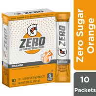 Gatorade® Zero Sugar Orange Sports Drink Mix Packets