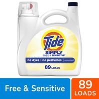 Tide Simply Free & Sensitive Liquid Laundry Detergent