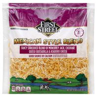 First Street Cheese, Mexican Style Blend, Shredded