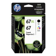 HP 67XL Original High Yield Black & Tricolor Ink Cartridges