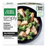 Healthy Choice Simply Steamers Grilled Chicken & Broccoli Alfredo, Frozen Meal