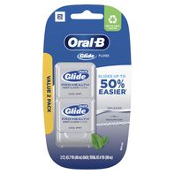Oral-B Glide Pro-Health Deep Clean Cool Mint Dental Floss, Value 2 Pack 40m Each