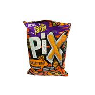 Takis Cheezy Blast Pix 8.5 oz Sharing Size Crunchy Corn Puff Bag, Cheese Flavored Non-Spicy Cheesy Snack