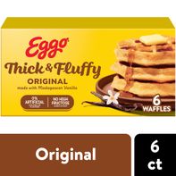Eggo Thick and Fluffy Original Waffles, Breakfast Food, 6 Count