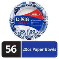 DIXIE Paper Bowls, 20oz Disposable Bowls (Designs May Vary)