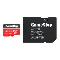 GameStop 512GB U3 A2 V30 microSDXC Memory Card & Adapter