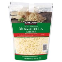 Kirkland Signature Shredded Mozarella Cheese, 2.5 lbs, 2-count