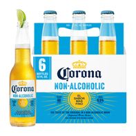 Corona Non-Alcoholic Malt Beverage Mexican Import Brew Bottles