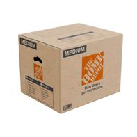 The Home Depot Medium Moving, Shipping, Packing Box With Handles