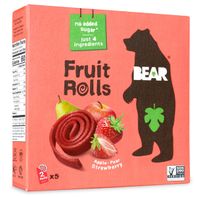 BEAR Fruit Snacks Fruit Rolls, Strawberry