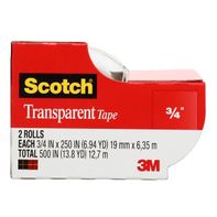 Scotch Transparent Tape 3/4" x 6.94 yd