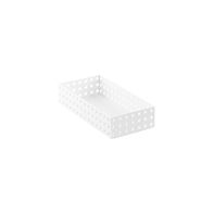 Like-it Bricks Medium Short Bin - White - 11" x 5-1/2" x 2-3/8"