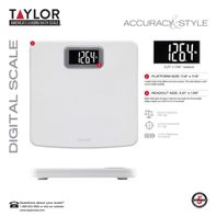 Taylor Digital Scale, 400 Lb Capacity