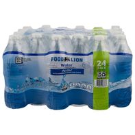 Food Lion Water, Purified, 24 Pack