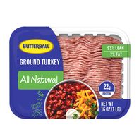 Butterball Fresh Ground Turkey 93%/7% Tray
