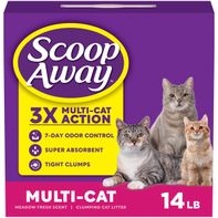 Scoop Away Multi Cat Clumping Litter Meadow Fresh