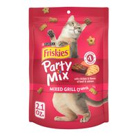 Purina Friskies Cat Treats, Party Mix Mixed Grill Crunch