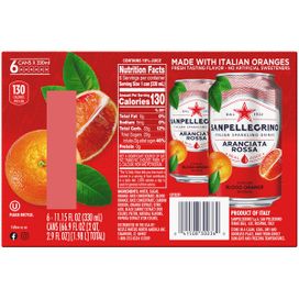 sanpellegrino italian sparkling drink blood orange