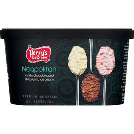 Perrys Ice Cream Ice Cream, Premium, Neapolitan (1.5 Qt) Delivery Or 