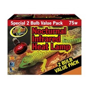zoo med nocturnal infrared heat lamp 50w