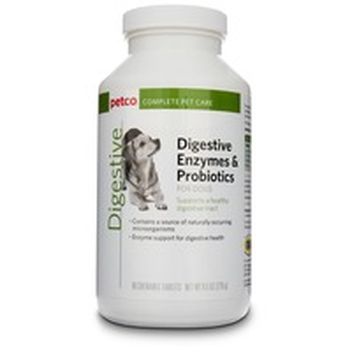 well & good digestive enzymes & probiotics chewable dog tablets