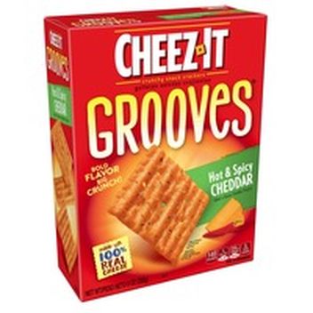 Cheez It Crunchy Cheese Snack Crackers Hot And Spicy Cheddar 9 Oz