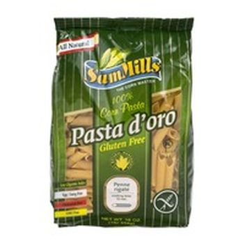 Макароны pasta d' oro из кукурузной муки крупный рожок rigatoni 500г 1/12 (5948935001714)
