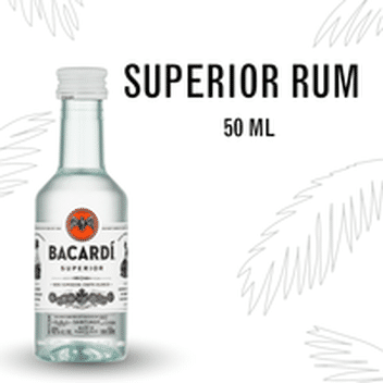 Bacardi Superior White Rum Gluten Free 50 Ml Delivery Or Pickup Near Me Instacart