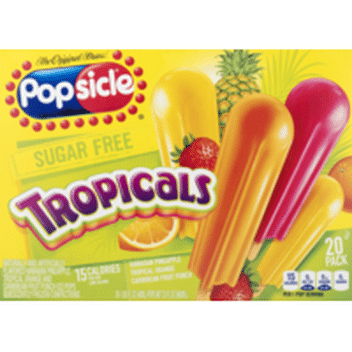 Popsicle Ice Pops Sugar Free Orange Cherry Grape 24 Ct Instacart