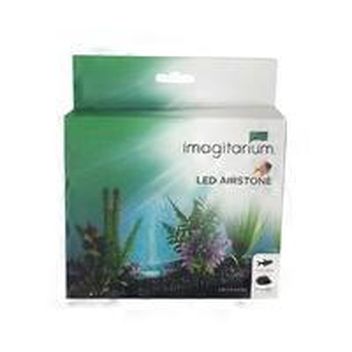 imagitarium bubbling led volcano aquarium ornament