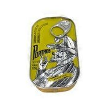 Porthos sardines Hot vegetable Oil 125g (5604912410053)