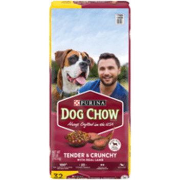 purina dog chow tender & crunchy with real lamb adult dry dog food